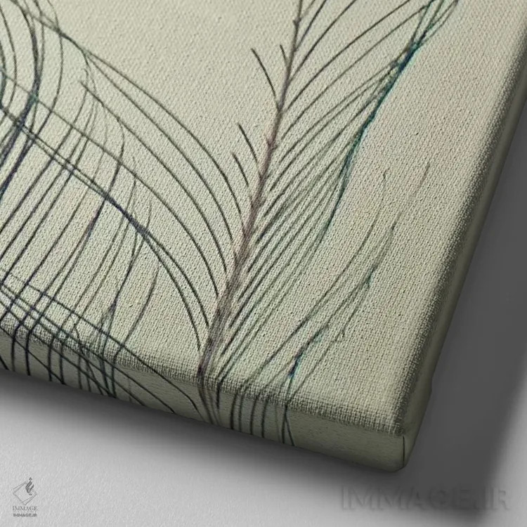 تابلو همه چشمها به تو دوخته شدهاند اثر کاسیا بک - نمای نزدیک بافت بوم