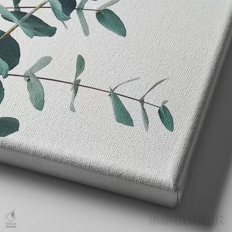 تابلو اوکالیپتوس شماره دو اثر کاسیا بک - نمای نزدیک بافت بوم