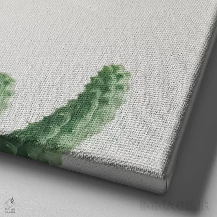 تابلو دست سبز (علاقه به گیاهکاری) اثر کاسیا بک - نمای نزدیک بافت بوم