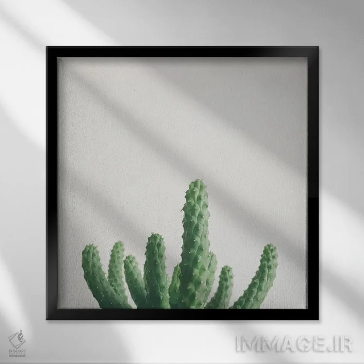 تابلو دست سبز (علاقه به گیاهکاری) اثر کاسیا بک - نمای قابدار مشکی