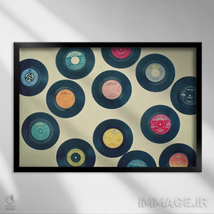 تابلو تمام دیروزهای ما اثر کاسیا بک - نمای قابدار مشکی