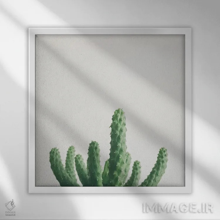 تابلو دست سبز (علاقه به گیاهکاری) اثر کاسیا بک - نمای قابدار سفید