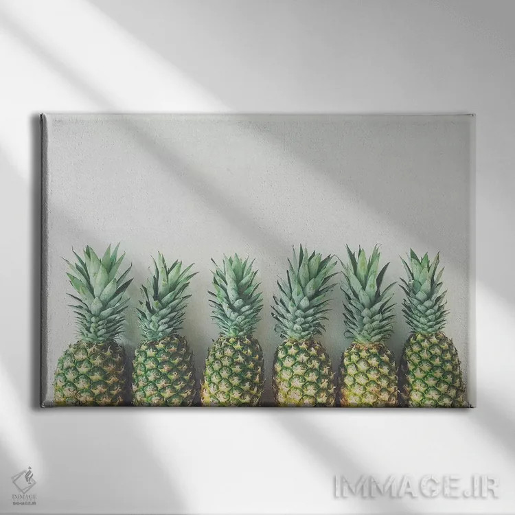 تابلو همه چیز درباره آناناس است اثر کاسیا بک - نمای روبهرو روی دیوار