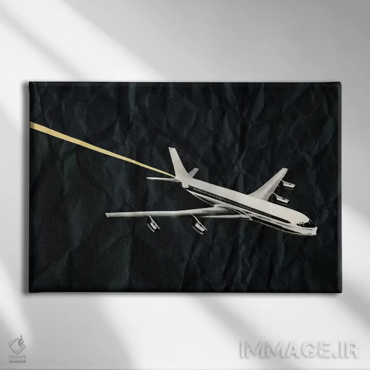 تابلو گمشده در فضا اثر کاسیا بک - نمای روبهرو روی دیوار