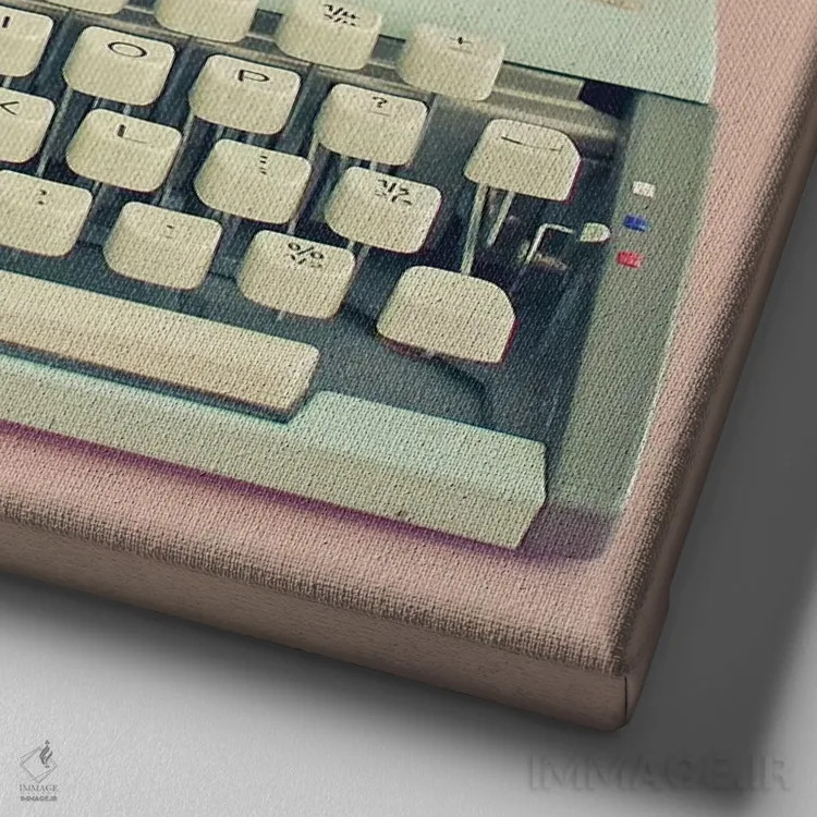 تابلو نامه عاشقانه اثر کاسیا بک - نمای نزدیک بافت بوم