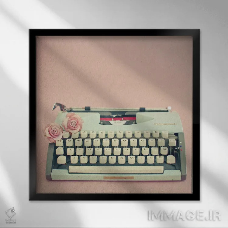 تابلو نامه عاشقانه اثر کاسیا بک - نمای قابدار مشکی