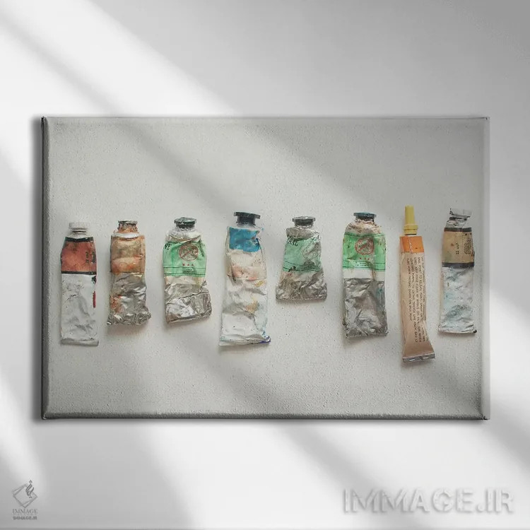 تابلو رنگهای روغنی اثر کاسیا بک - نمای روبهرو روی دیوار