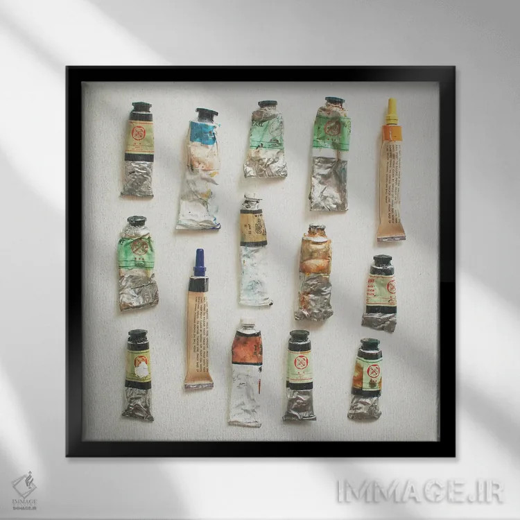 تابلو روغنها (رنگ روغنی) اثر کاسیا بک - نمای قابدار مشکی