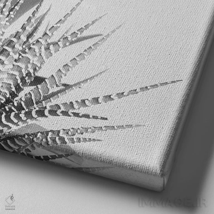 تابلو همپوشانی ۲ اثر کاسیا بک - نمای نزدیک بافت بوم