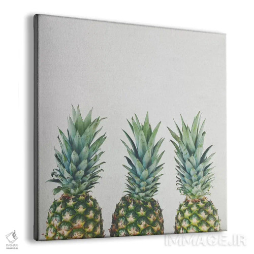 تابلو سهتایی آناناس اثر کاسیا بک - نمای پرسپکتیو محصول