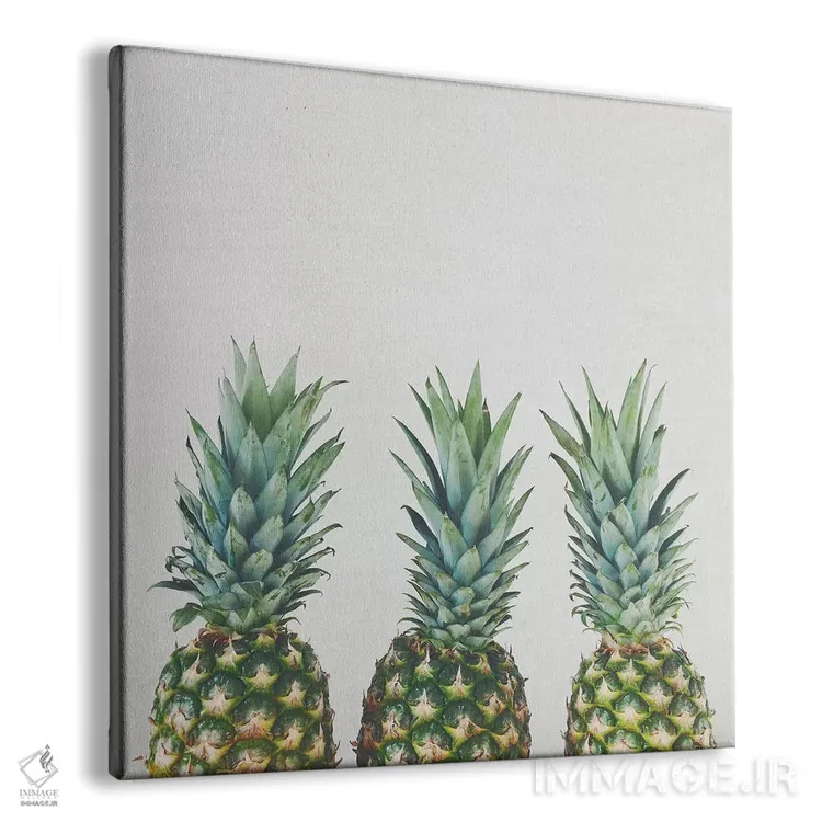 تابلو سهتایی آناناس اثر کاسیا بک - نمای پرسپکتیو محصول
