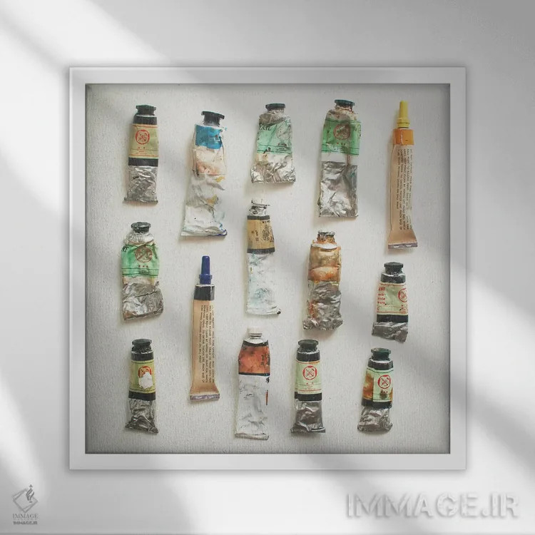 تابلو روغنها (رنگ روغنی) اثر کاسیا بک - نمای قابدار سفید