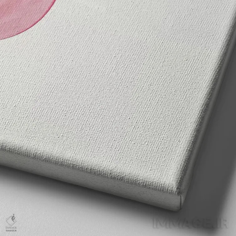 تابلو گل آرا کالای صورتی ۲ (گل کالا) اثر کاسیا بک - نمای نزدیک بافت بوم