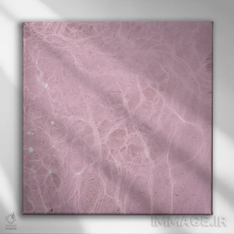 تابلو آب صورتی اثر کاسیا بک - نمای روبهرو روی دیوار