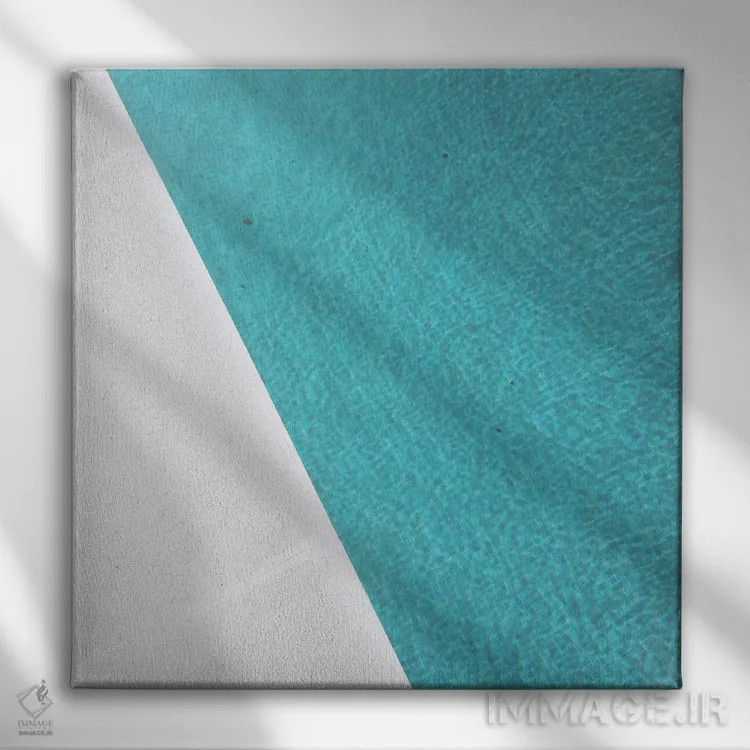 تابلو کنار استخر اثر کاسیا بک - نمای روبهرو روی دیوار