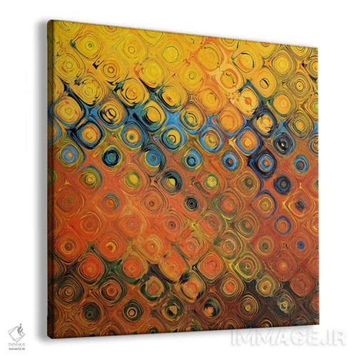 تابلو حباب سایبان طلایی اثر هنرمند ناشناس - نمای پرسپکتیو محصول