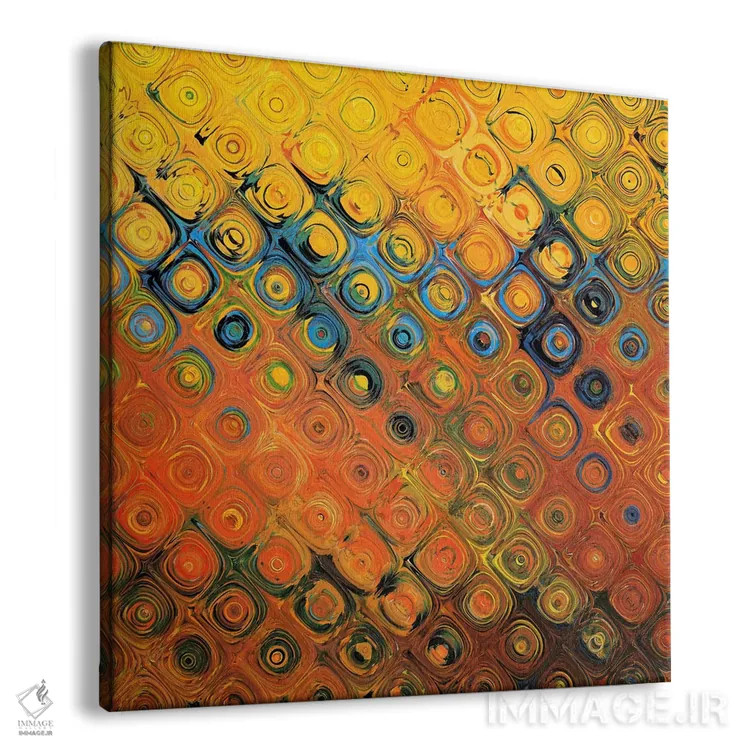 تابلو حباب سایبان طلایی اثر هنرمند ناشناس - نمای پرسپکتیو محصول