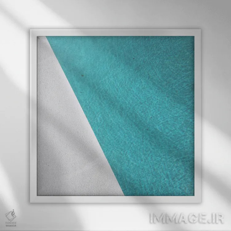 تابلو کنار استخر اثر کاسیا بک - نمای قابدار سفید