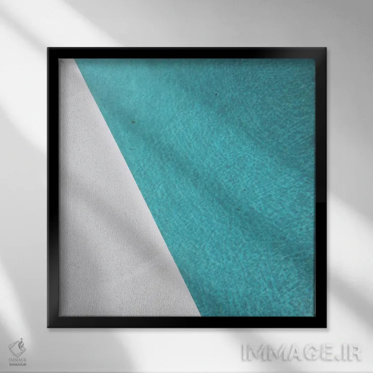 تابلو کنار استخر اثر کاسیا بک - نمای قابدار مشکی