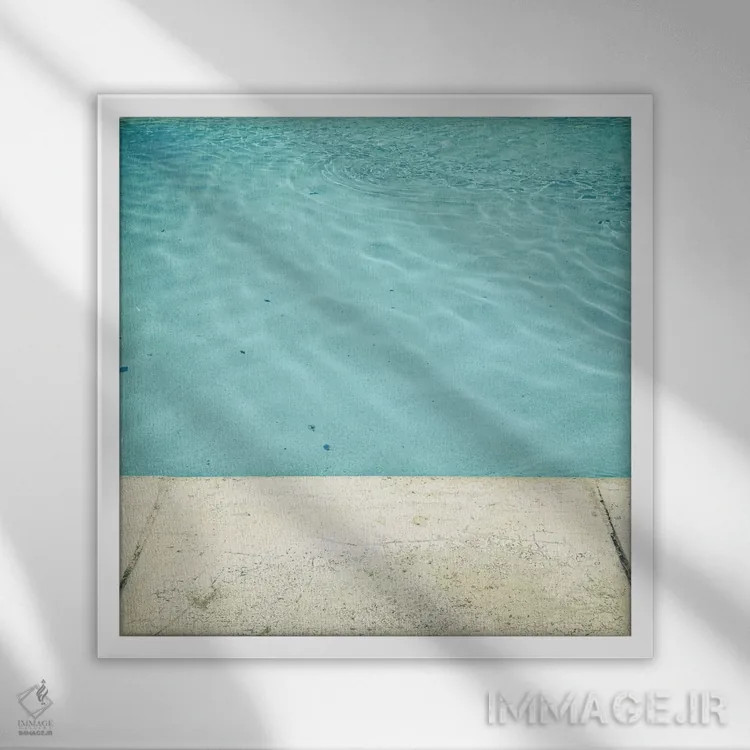 تابلو استخر اثر کاسیا بک - نمای قابدار سفید