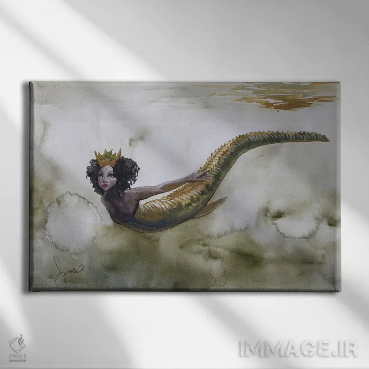 تابلو کاترینا (نام دخترانه) اثر کریس جیمز - نمای روبهرو روی دیوار