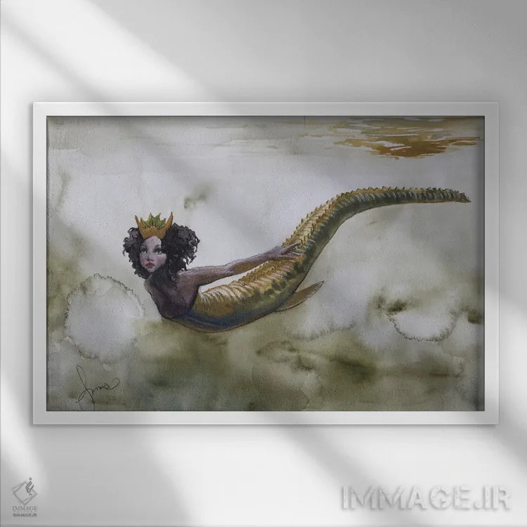 تابلو کاترینا (نام دخترانه) اثر کریس جیمز - نمای قابدار سفید