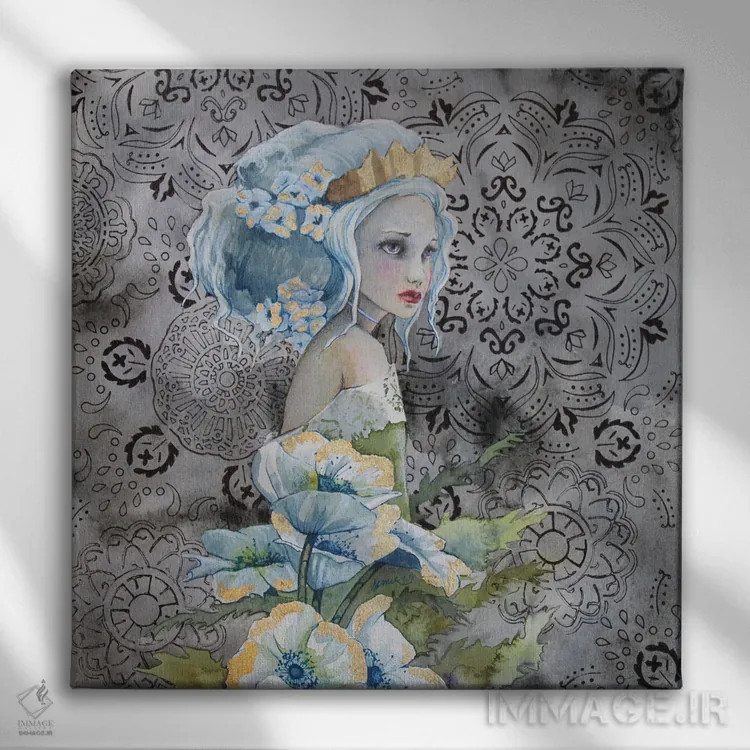 تابلو الن (نام دخترانه) اثر کریس جیمز - نمای روبهرو روی دیوار