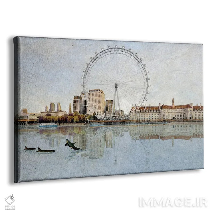 تابلو لندن مراقب توست (شماره دو) اثر کارلوس آریاگا - نمای پرسپکتیو محصول
