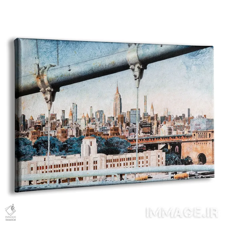 تابلو New York,منهتن از پل بروکلین، نیویورک اثر کارلوس آریاگا - نمای پرسپکتیو محصول