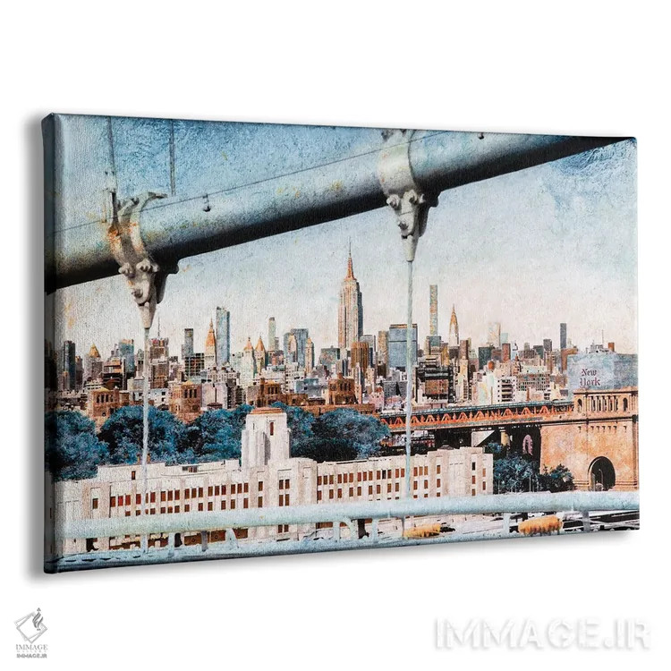 تابلو New York,منهتن از پل بروکلین، نیویورک اثر کارلوس آریاگا - نمای پرسپکتیو محصول
