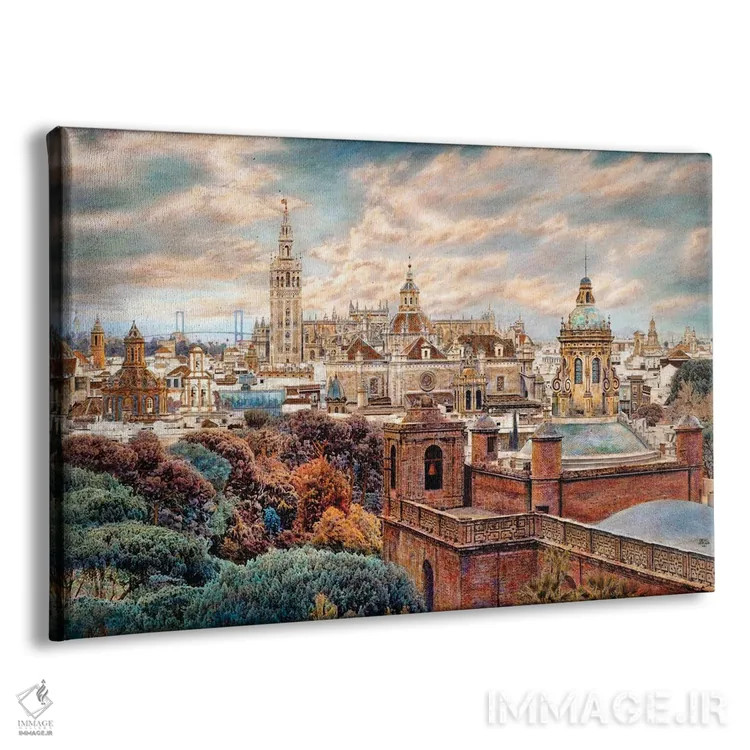 تابلو شهر ایدهآل سویا اثر کارلوس آریاگا - نمای پرسپکتیو محصول