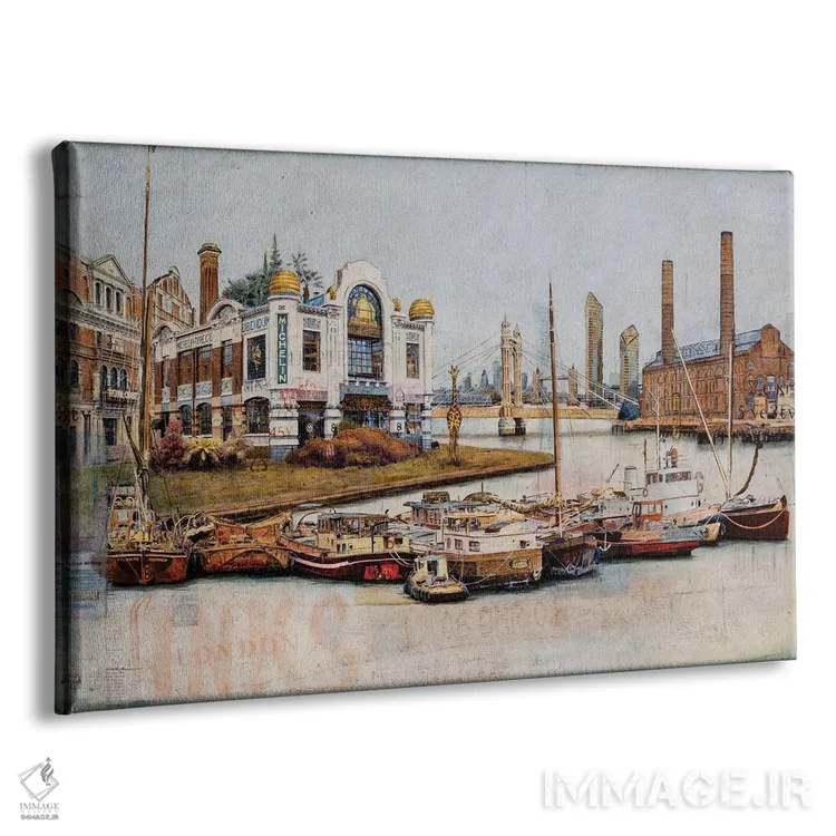 تابلو زرافه چلسی در شهر پس از حادثه اثر کارلوس آریاگا - نمای پرسپکتیو محصول