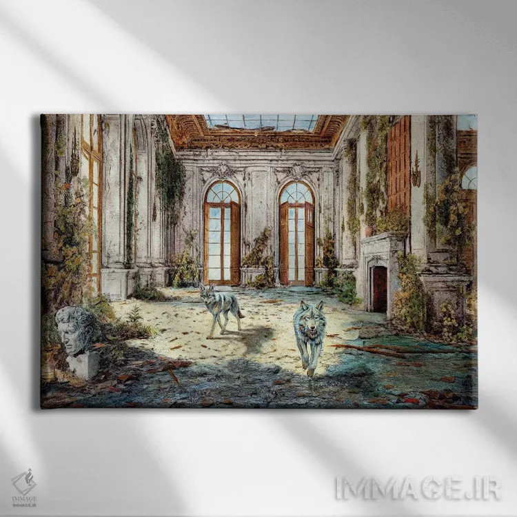 تابلو میراث وایلد (والد) اثر کارلوس آریاگا - نمای روبهرو روی دیوار