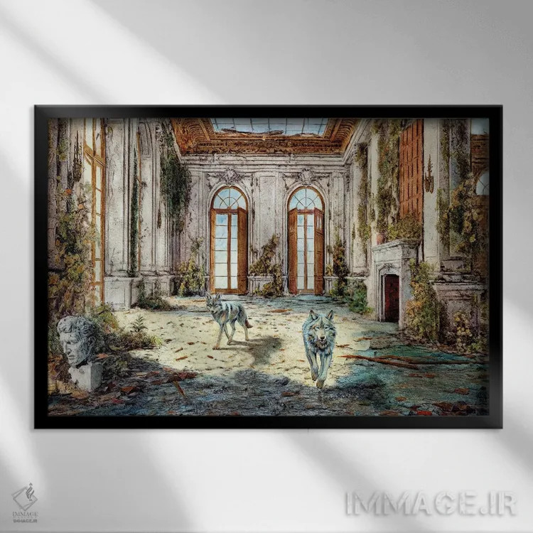 تابلو میراث وایلد (والد) اثر کارلوس آریاگا - نمای قابدار مشکی