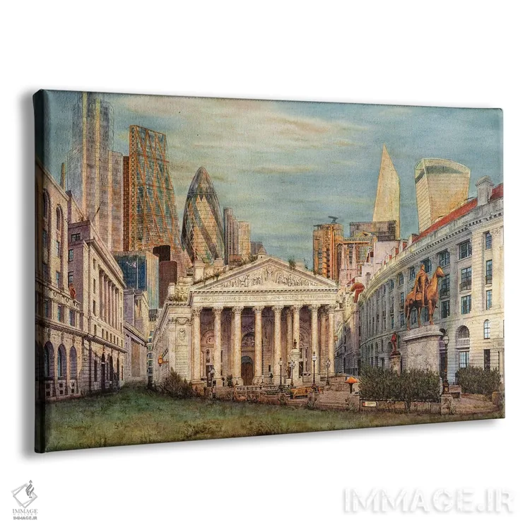 تابلو London,شهر طلایی، لندن اثر کارلوس آریاگا - نمای پرسپکتیو محصول