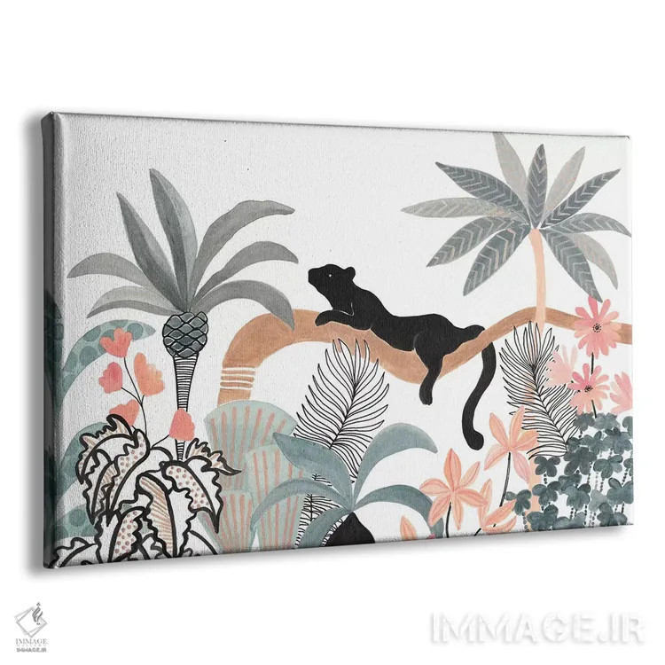 تابلو جاگوار در جنگل اثر کریتینگ تارین - نمای پرسپکتیو محصول