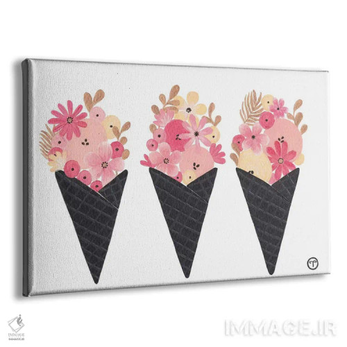 تابلو بستنی سیاه (سبک نوآر) اثر کریتینگ تارین - نمای پرسپکتیو محصول