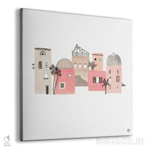 تابلو شش ساختمان کاغذی اثر کریتینگ تارین - نمای پرسپکتیو محصول