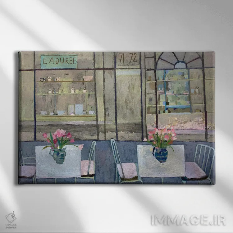 تابلو مرکز خرید برلینگتون (لندن) اثر شارلوت هاردی - نمای روبهرو روی دیوار