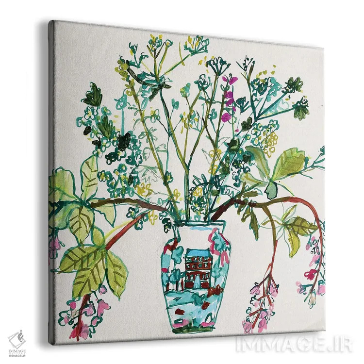 تابلو گلهای درخت شاهبلوط هندی اثر شارلوت هاردی - نمای پرسپکتیو محصول