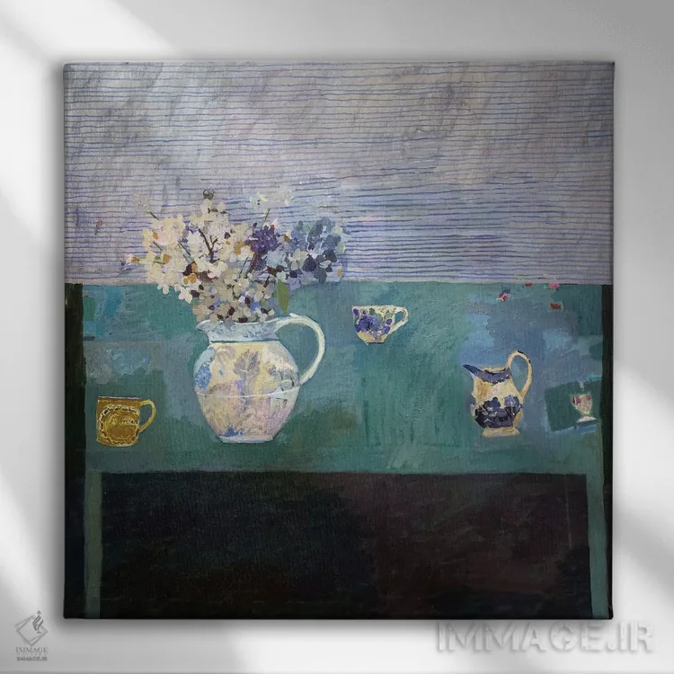 تابلو آبی کورنیش اثر شارلوت هاردی - نمای روبهرو روی دیوار