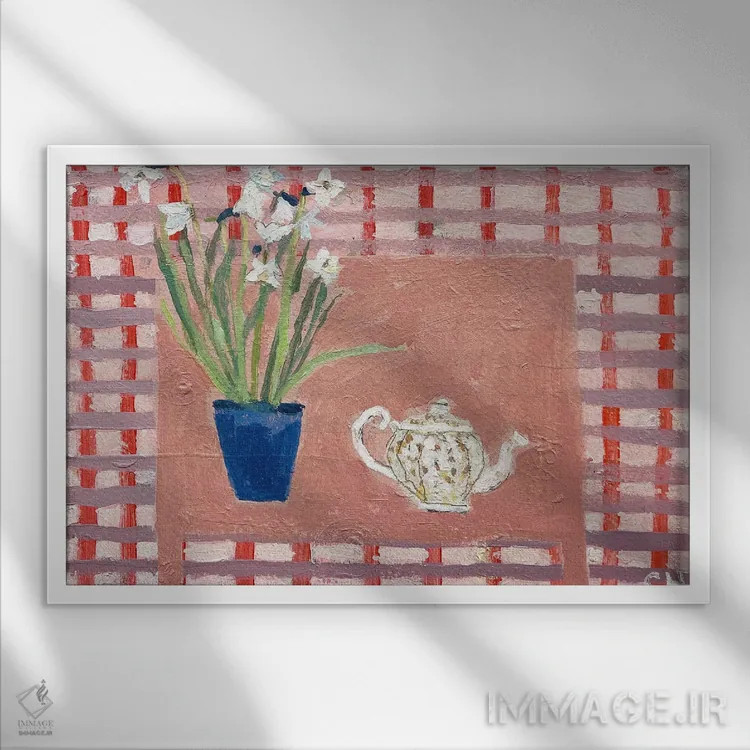 تابلو خانه خانهٔ دوستداشتنی اثر شارلوت هاردی - نمای قابدار سفید