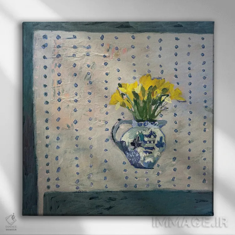 تابلو میز آشپزخانه اثر شارلوت هاردی - نمای روبهرو روی دیوار