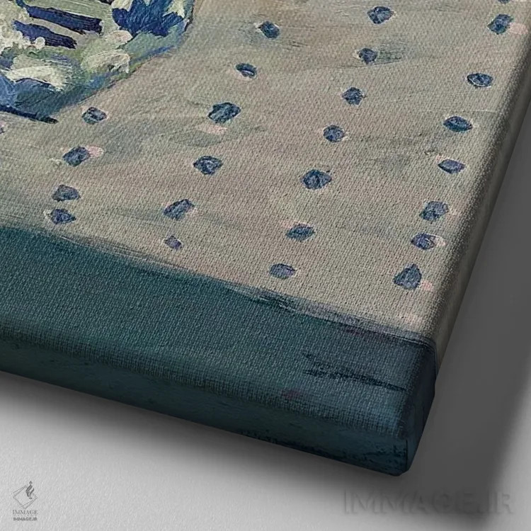 تابلو میز آشپزخانه اثر شارلوت هاردی - نمای نزدیک بافت بوم