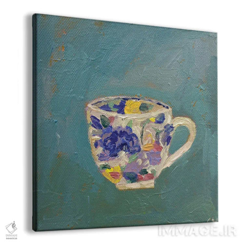 تابلو فنجان چای میسون اثر شارلوت هاردی - نمای پرسپکتیو محصول