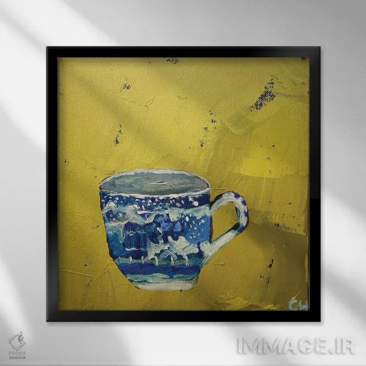 تابلو عشق در نگاه اول اثر شارلوت هاردی - نمای قابدار مشکی