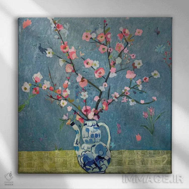 تابلو بهارِ به زینتی اثر شارلوت هاردی - نمای روبهرو روی دیوار