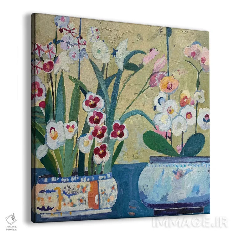 تابلو ارکیدهها (نوعی گل) اثر شارلوت هاردی - نمای پرسپکتیو محصول