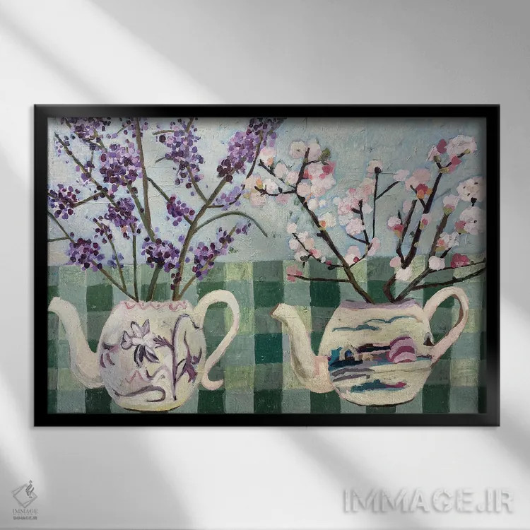 تابلو سرود شادی اثر شارلوت هاردی - نمای قابدار مشکی