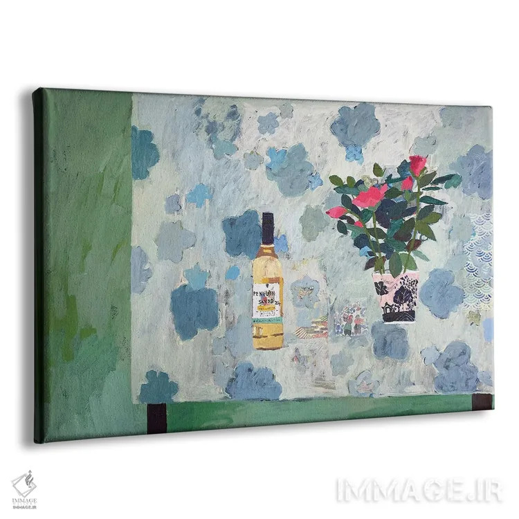 تابلو رز مادر (رنگ صورتی مایل به قرمز) اثر شارلوت هاردی - نمای پرسپکتیو محصول